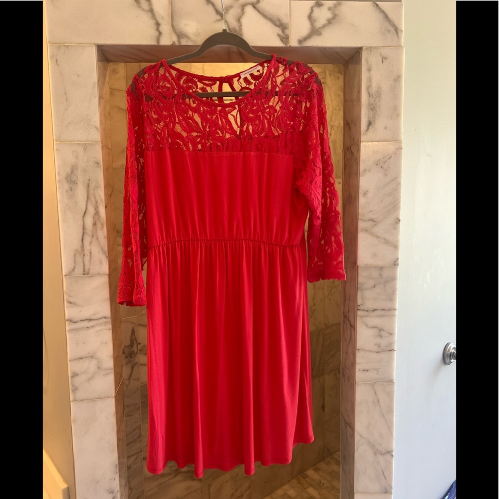 Chic Soul lace and tee shirt dress